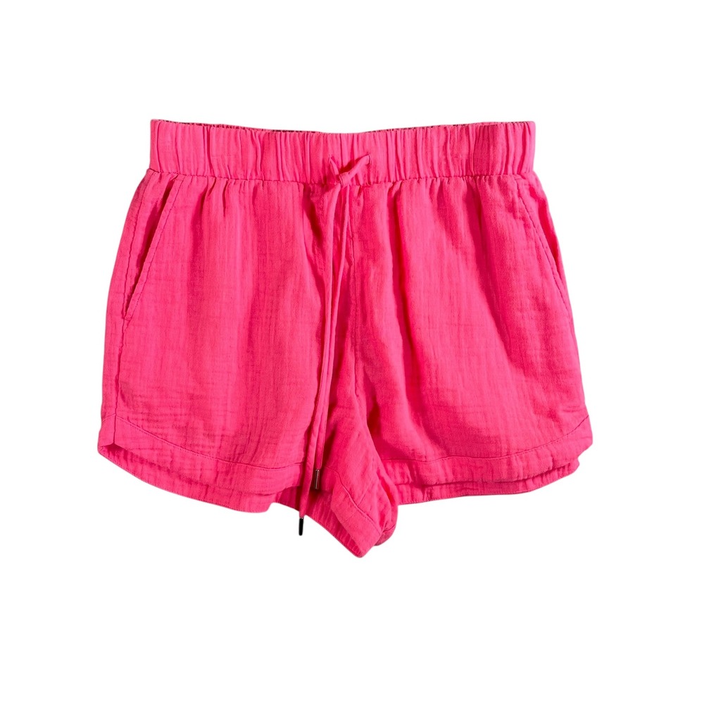 Calia Women's High Waisted Pink Dolphin Cover Up Swim Short Size Small